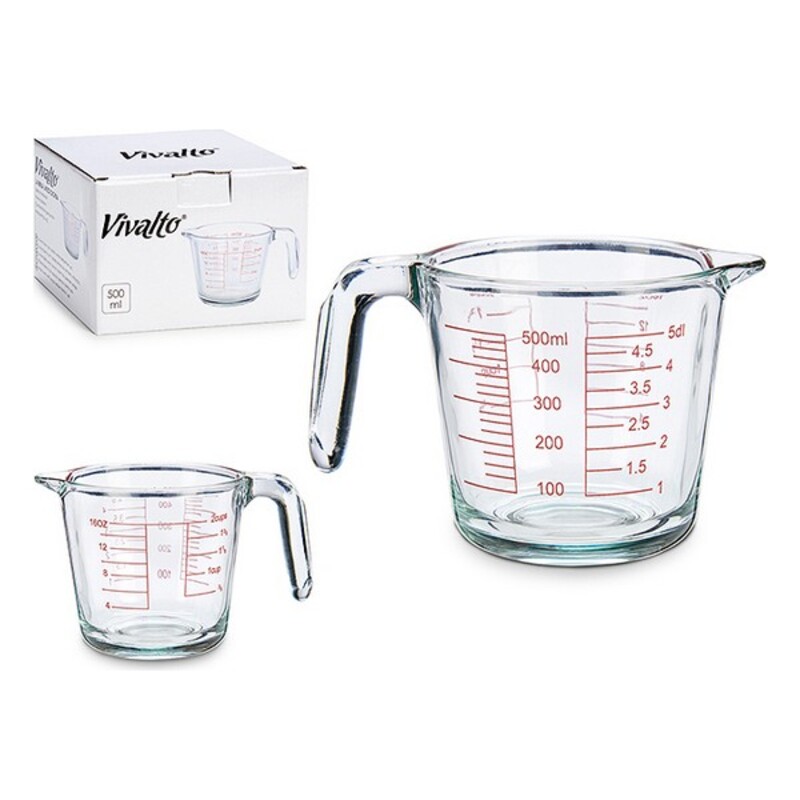 Måttkanna Vivalto Transparent Glas 500 ml
