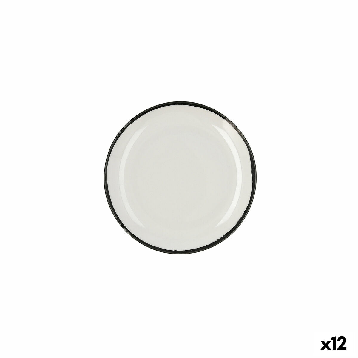 Platt skål Ariane Vital Filo Vit Keramik Ø 21 cm (12 antal)