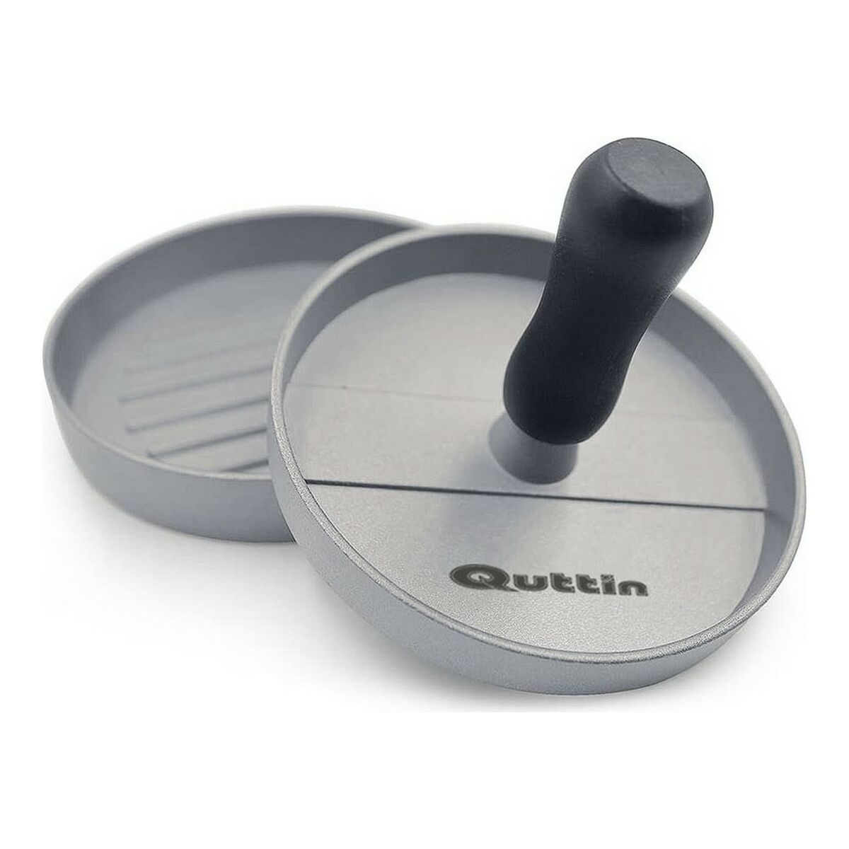 Hamburgerpress Quttin Silvrig Metall (12 x 9 cm) - 3
