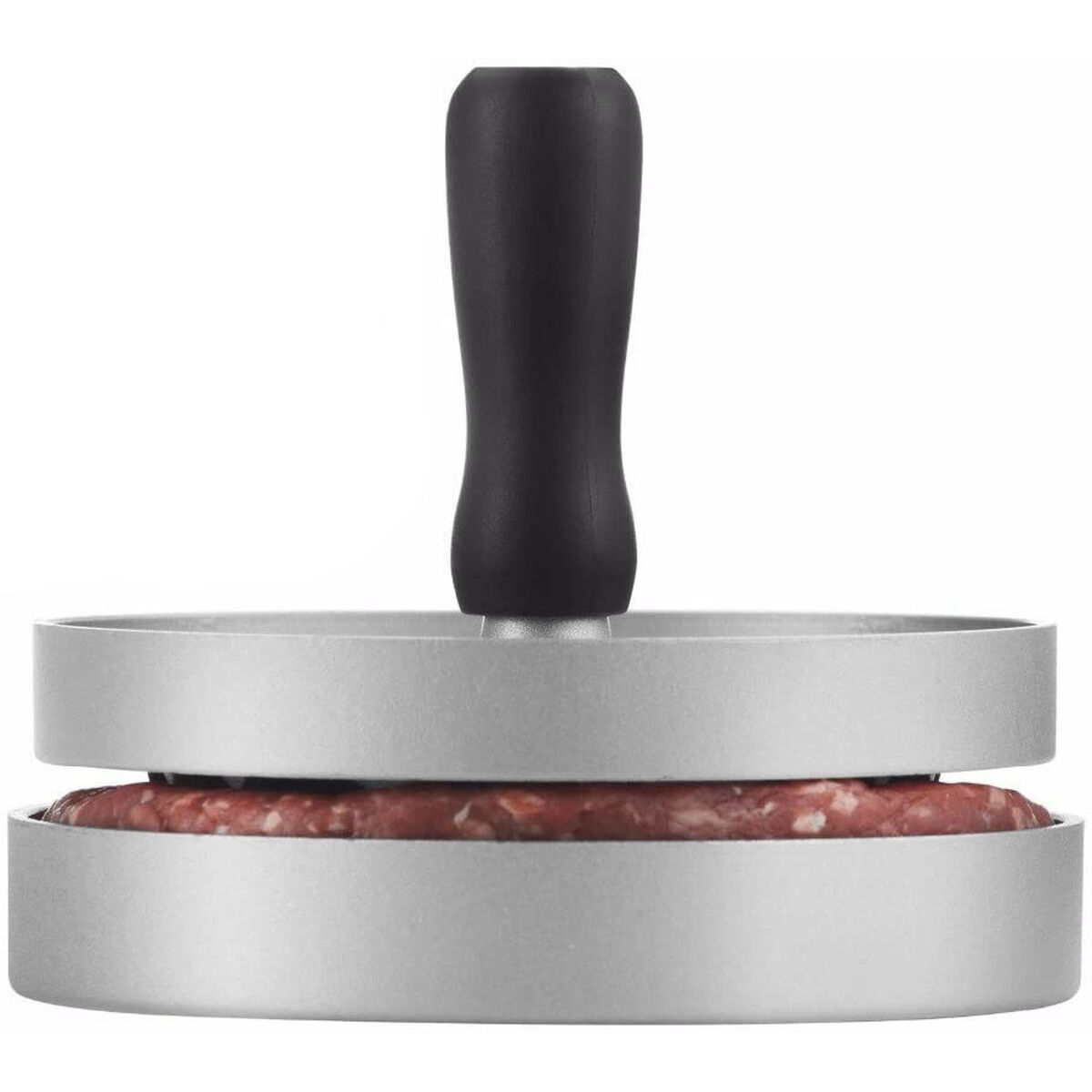 Hamburgerpress Quttin Silvrig Metall (12 x 9 cm) - 2
