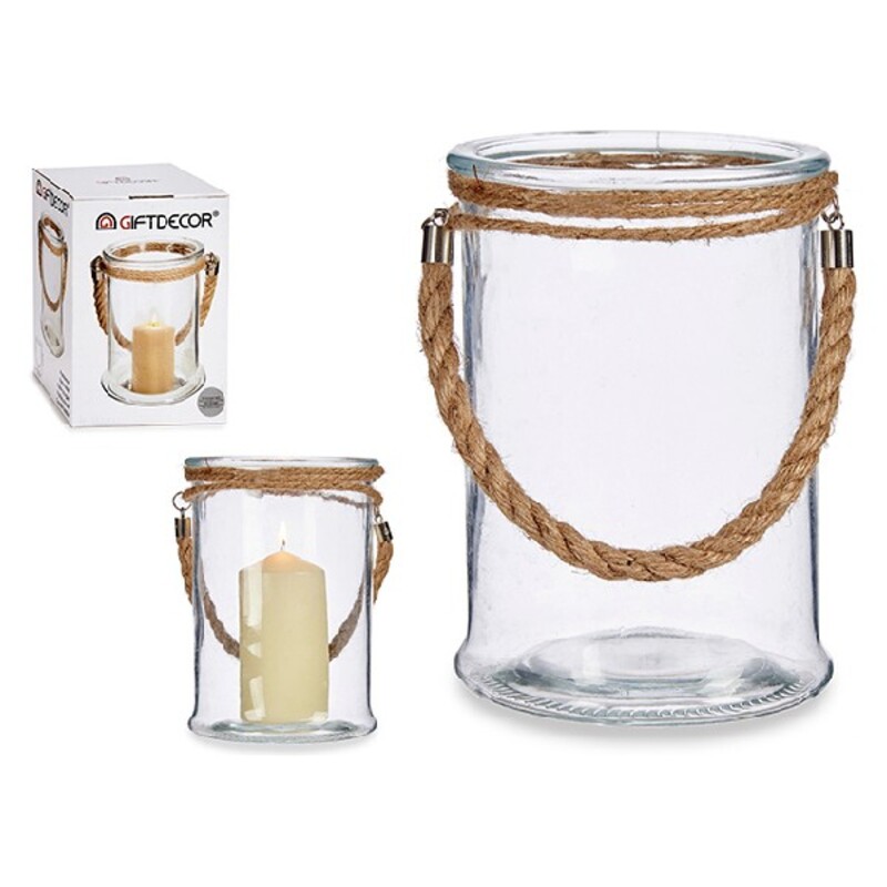 Ljusstakar Glas Transparent, Mått: Ø 13 cm - 2