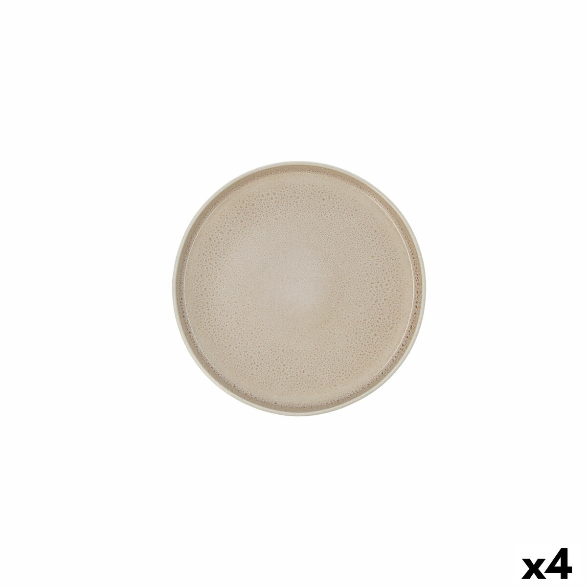 Lapostányér Ariane Porous Keramik Beige Ø 21 cm (4 antal)
