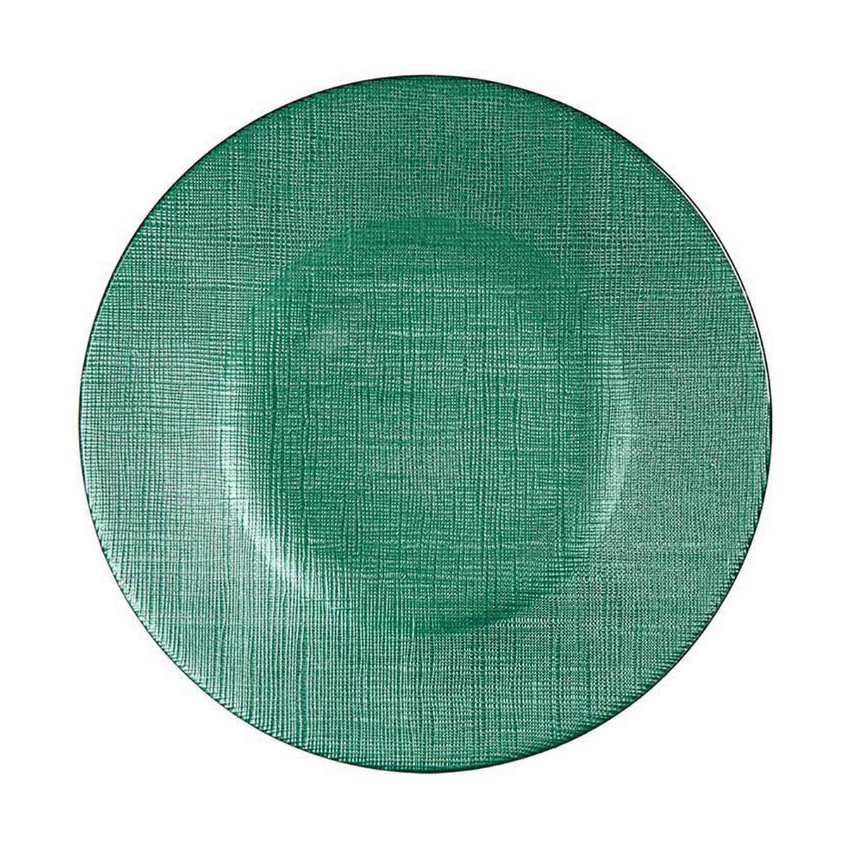 Platt skål Grön Glas 21 x 2 x 21 cm - 5