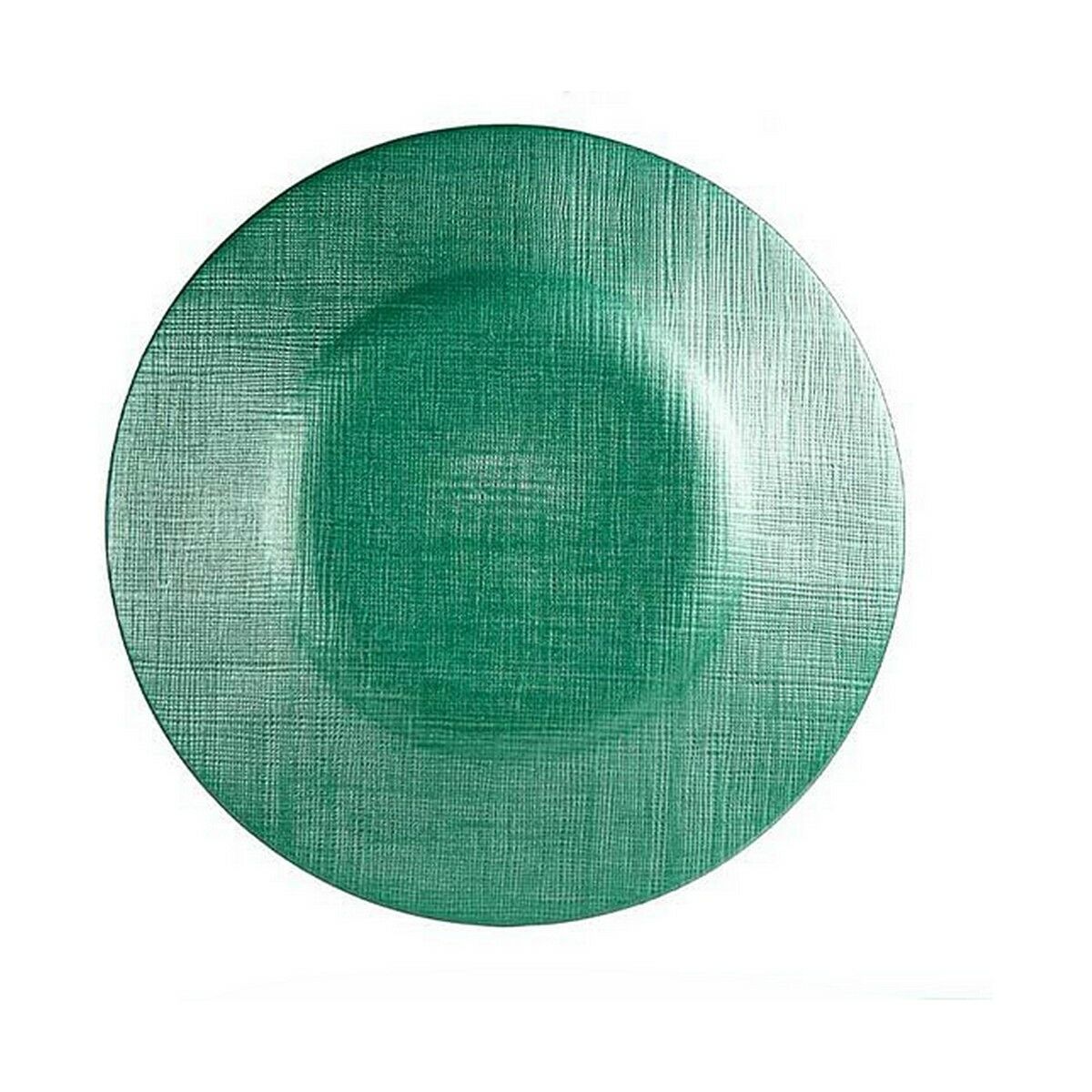 Platt skål Grön Glas 21 x 2 x 21 cm - 8