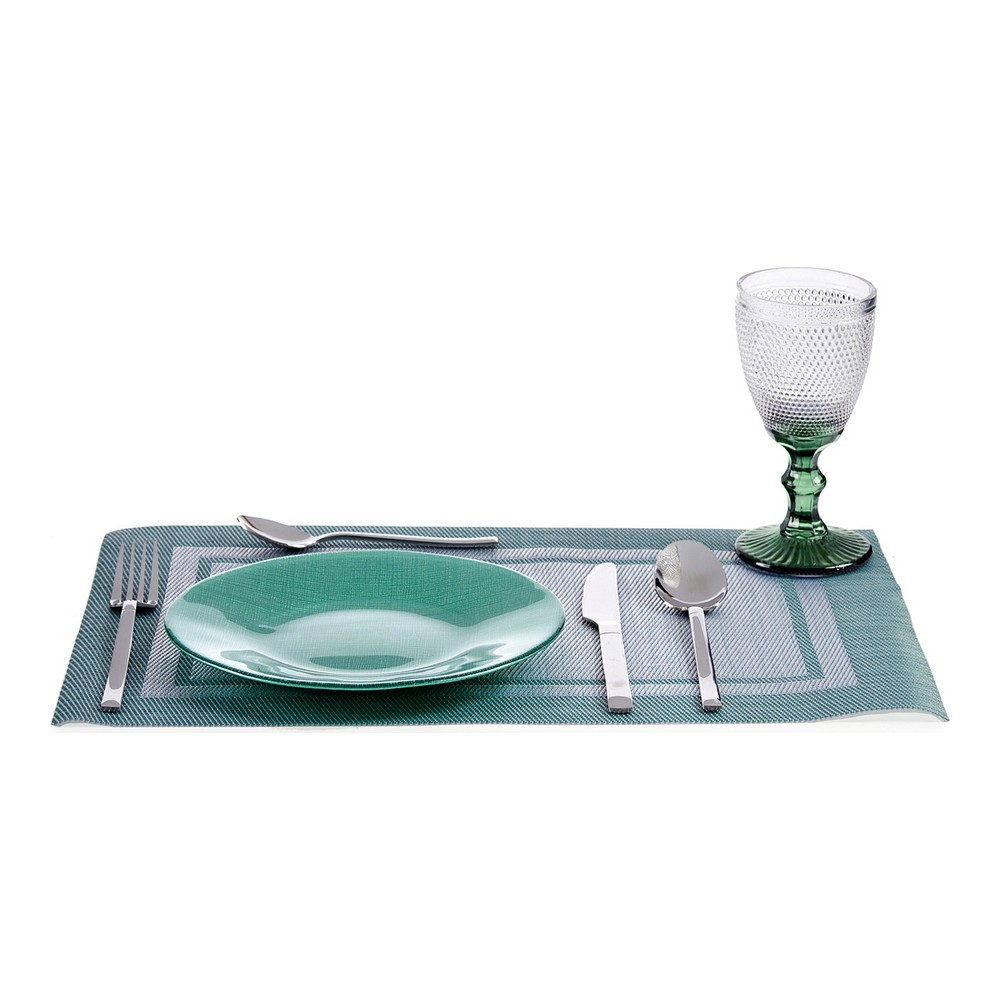 Platt skål Grön Glas 21 x 2 x 21 cm - 2