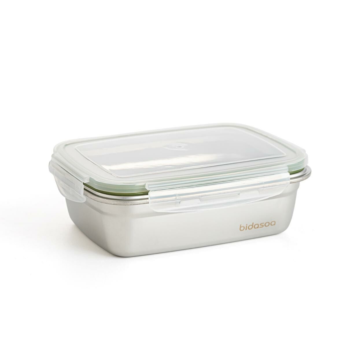 Hermetisk matlåda Bidasoa Theo 19,5 x 14,5 x 8 cm 850 ml Silvrig Metall (6 antal) - 2