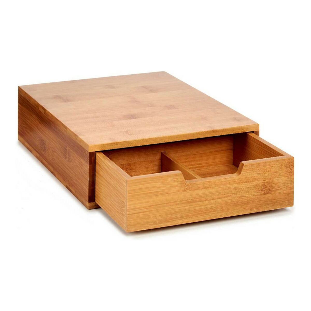 Kapselhållare Stöd Kaffebryggare Brun Bambu 30 x 10 x 30 cm - 5