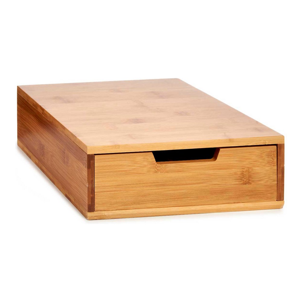 Kapselhållare Stöd Kaffebryggare Brun Bambu 30 x 10 x 30 cm