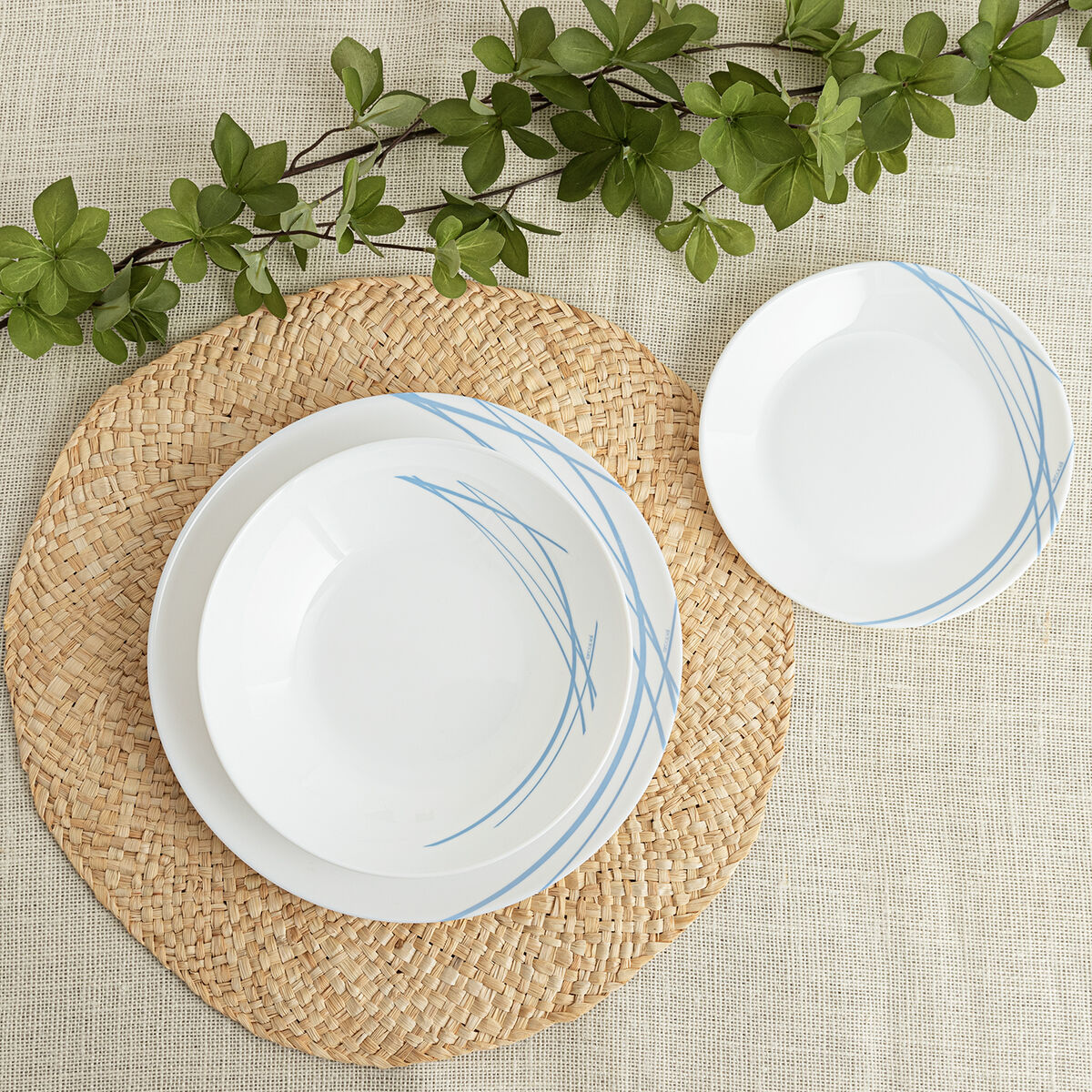 Servissats Arcopal Domitille Blå Glas 12 Delar - 4