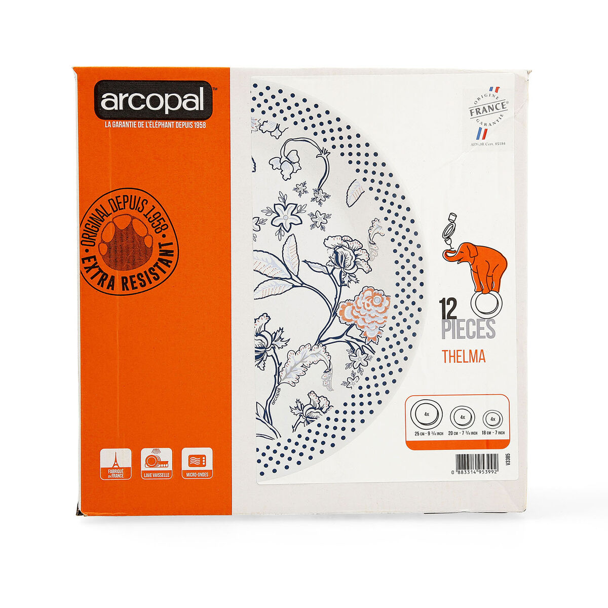 Servissats Arcopal Thelma Blue Blå Glas 12 Delar - 3