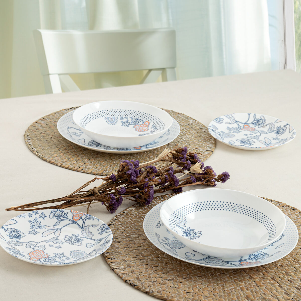 Servissats Arcopal Thelma Blue Blå Glas 12 Delar - 2