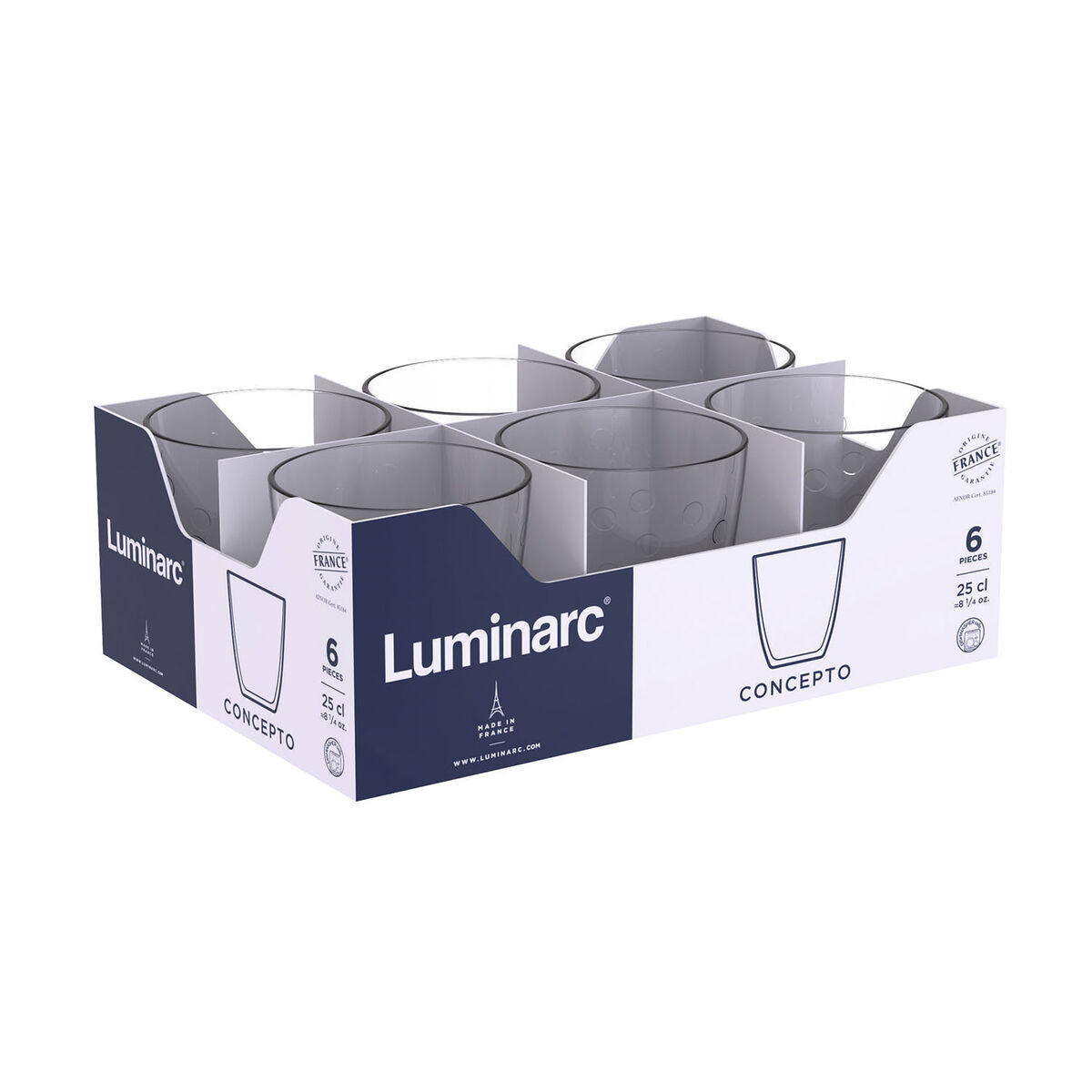 Glas Luminarc Concepto Bulle 250 ml Transparent Glas (24 antal) - 4
