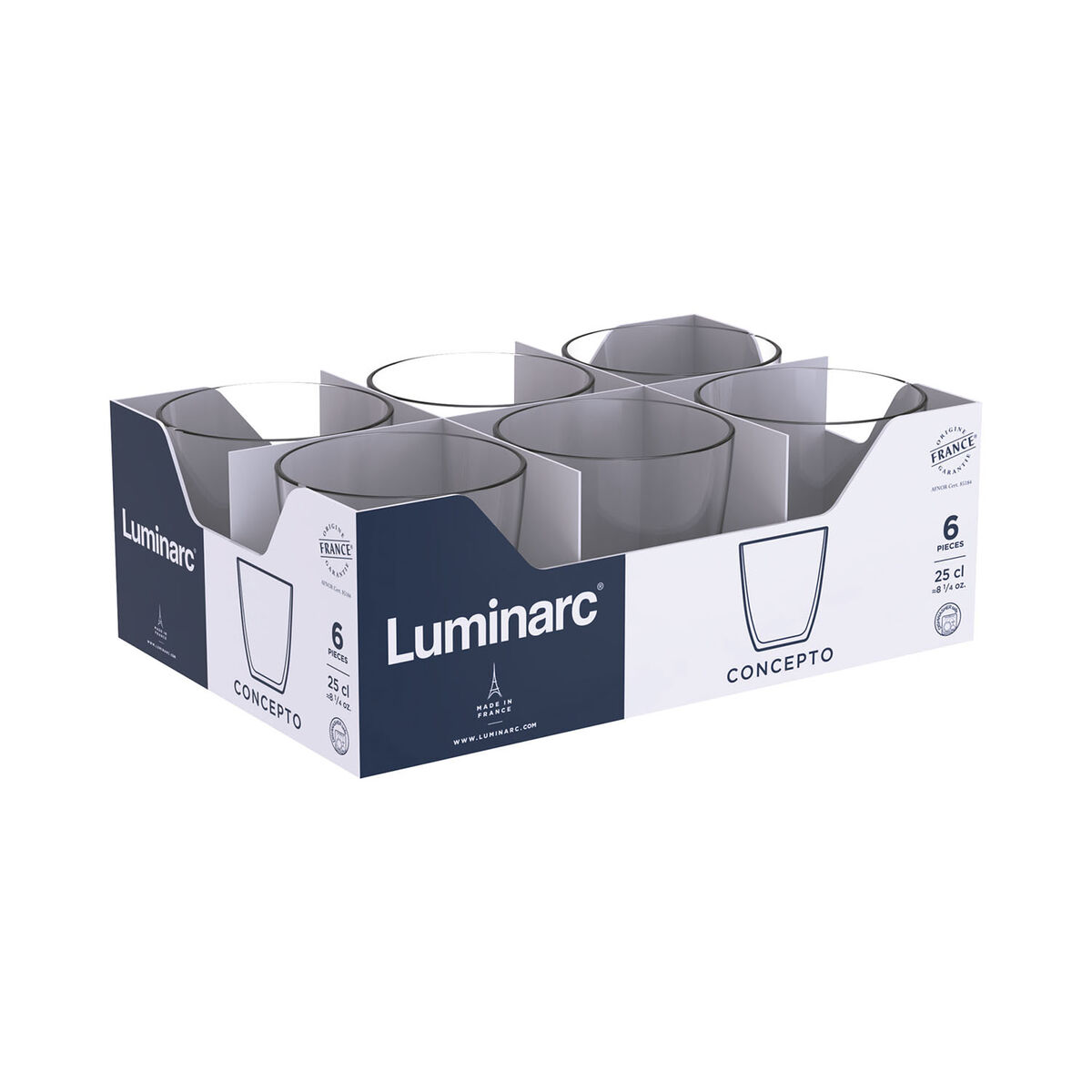 Glas Luminarc Concepto 250 ml Transparent Glas (24 antal) - 4