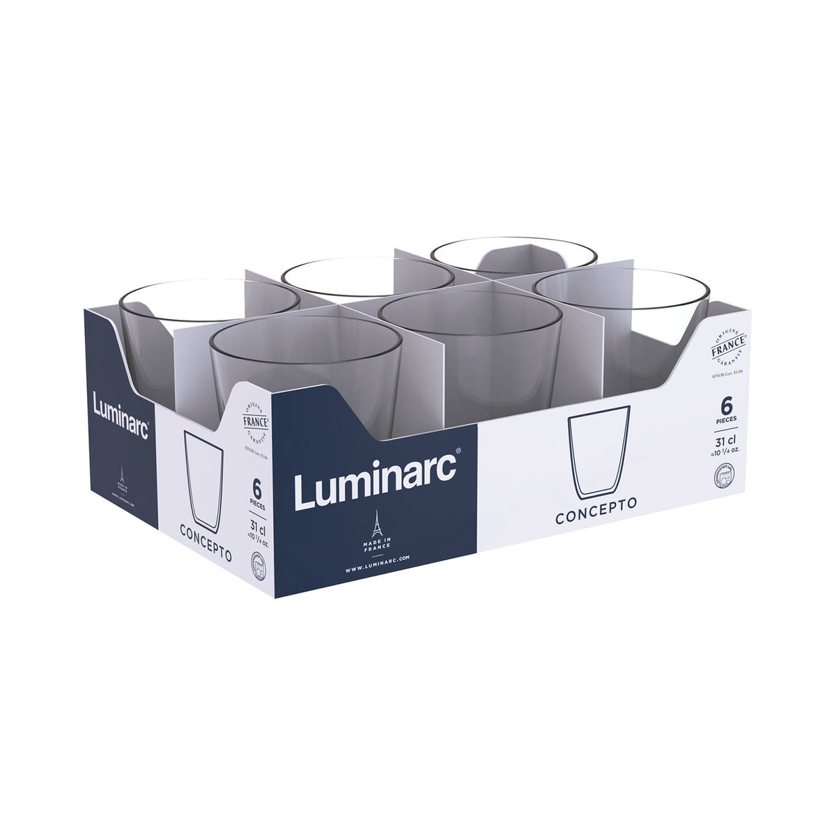 Glas Luminarc Concepto Transparent Glas 310 ml (24 antal) - 4
