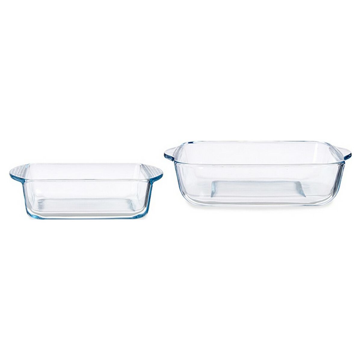 Set med Ugnsfasta Formar 597677 Transparent Borosilikatglas 22 x 6 x 25,5 cm - 2