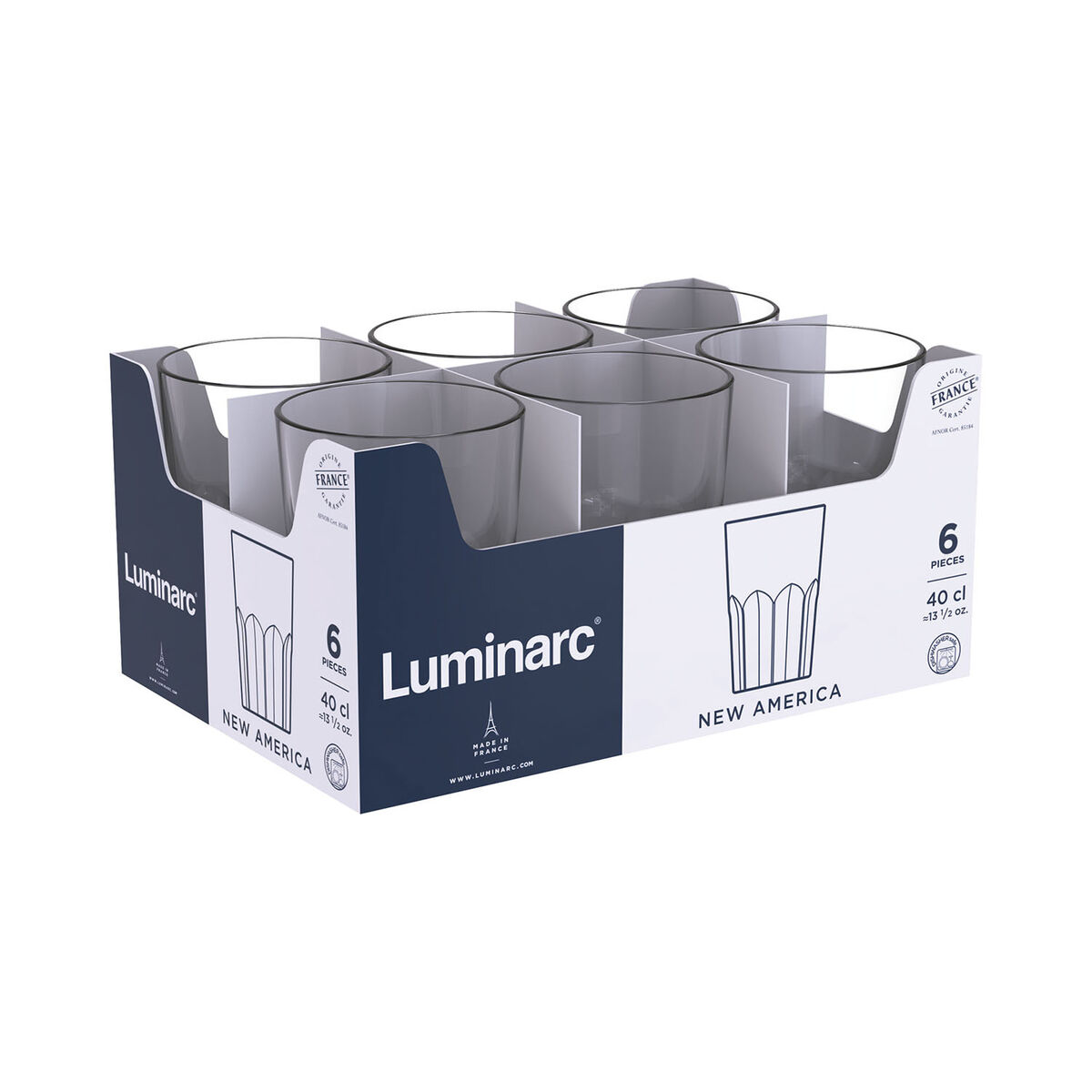 Glas Luminarc New America Transparent Glas 24 antal 400 ml - 4