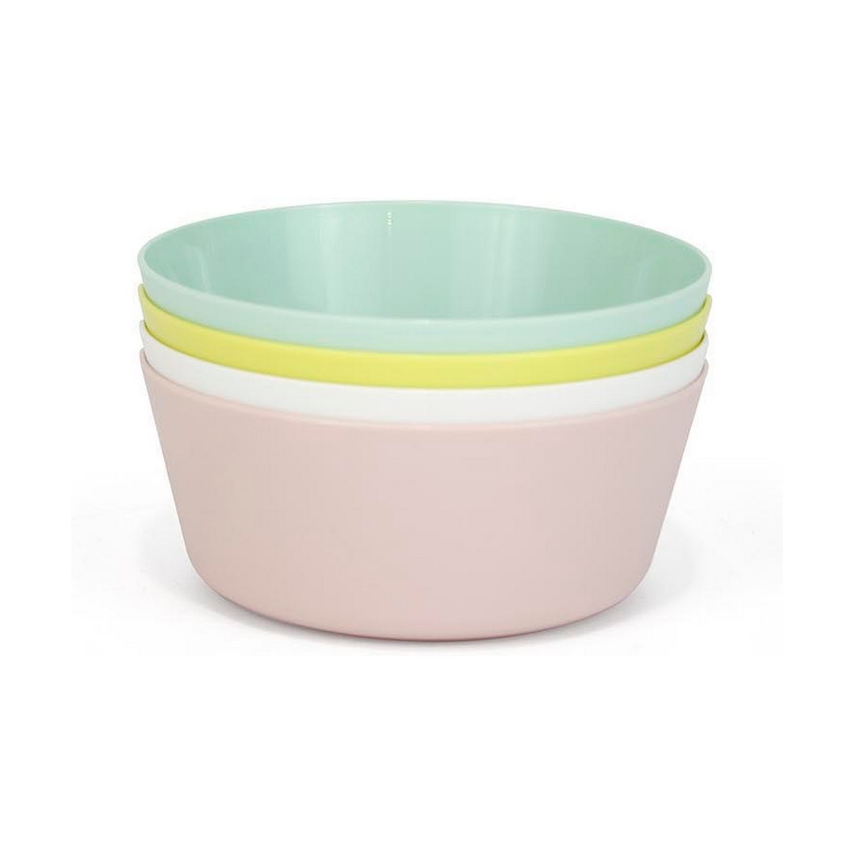 Skålset Dem Plast Multicolour 4 Delar 11,8 x 7 cm