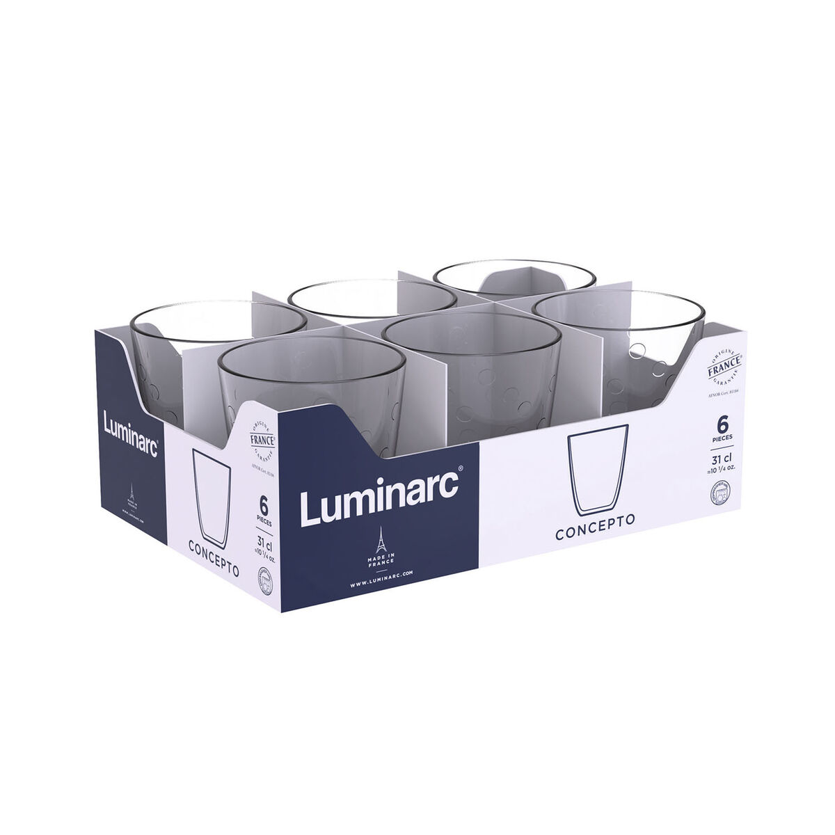Glas Luminarc Concepto Bulle Transparent Glas 310 ml (24 antal) - 4
