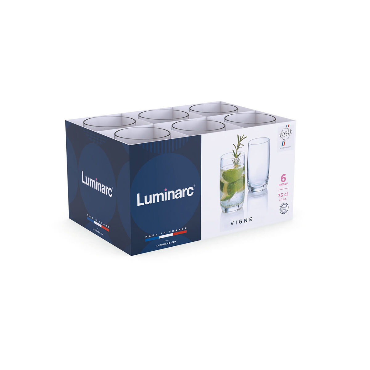 Glas Luminarc Vigne Transparent Glas 330 ml (24 antal) - 4
