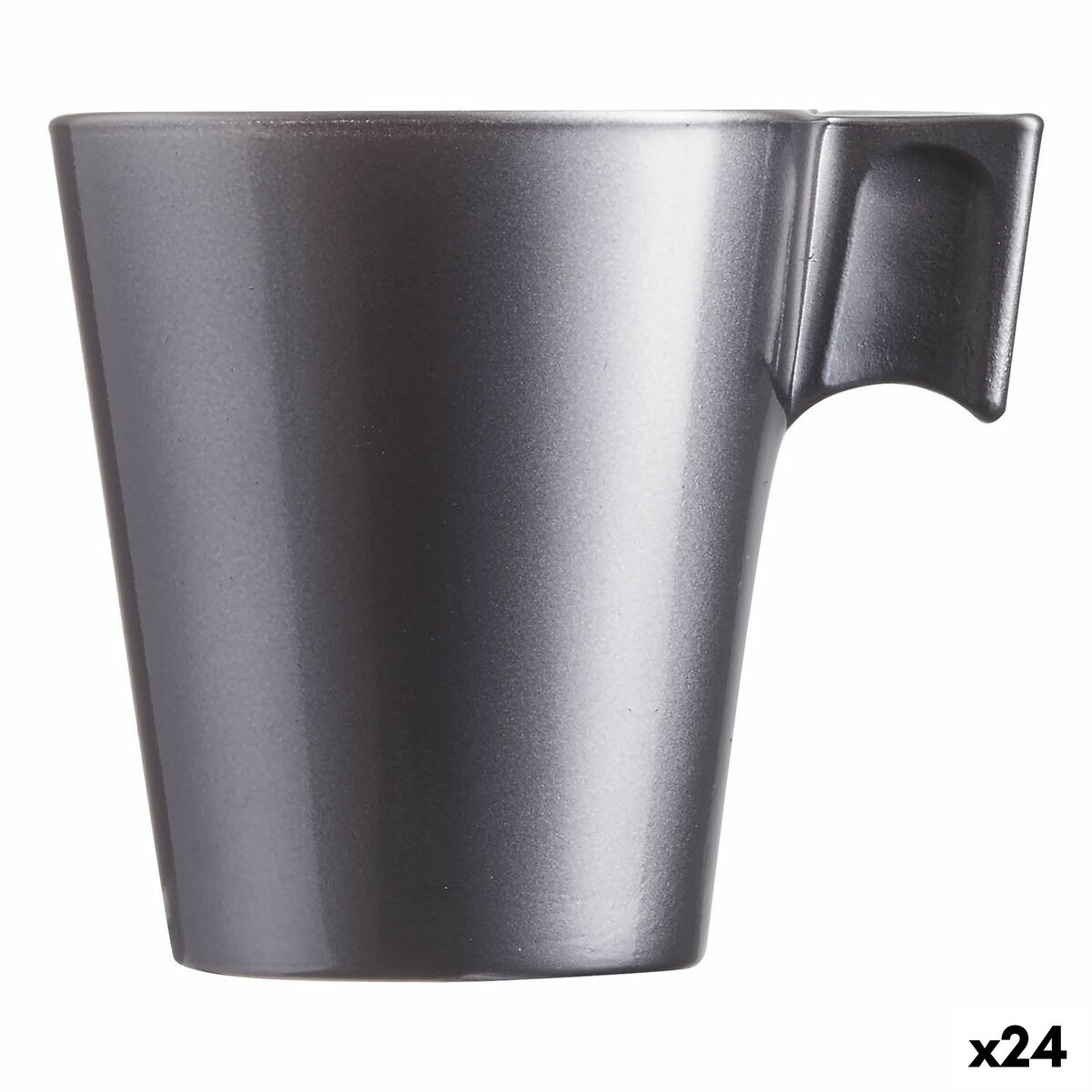 Mugg Luminarc Flashy Purpur 80 ml Glas (24 antal)