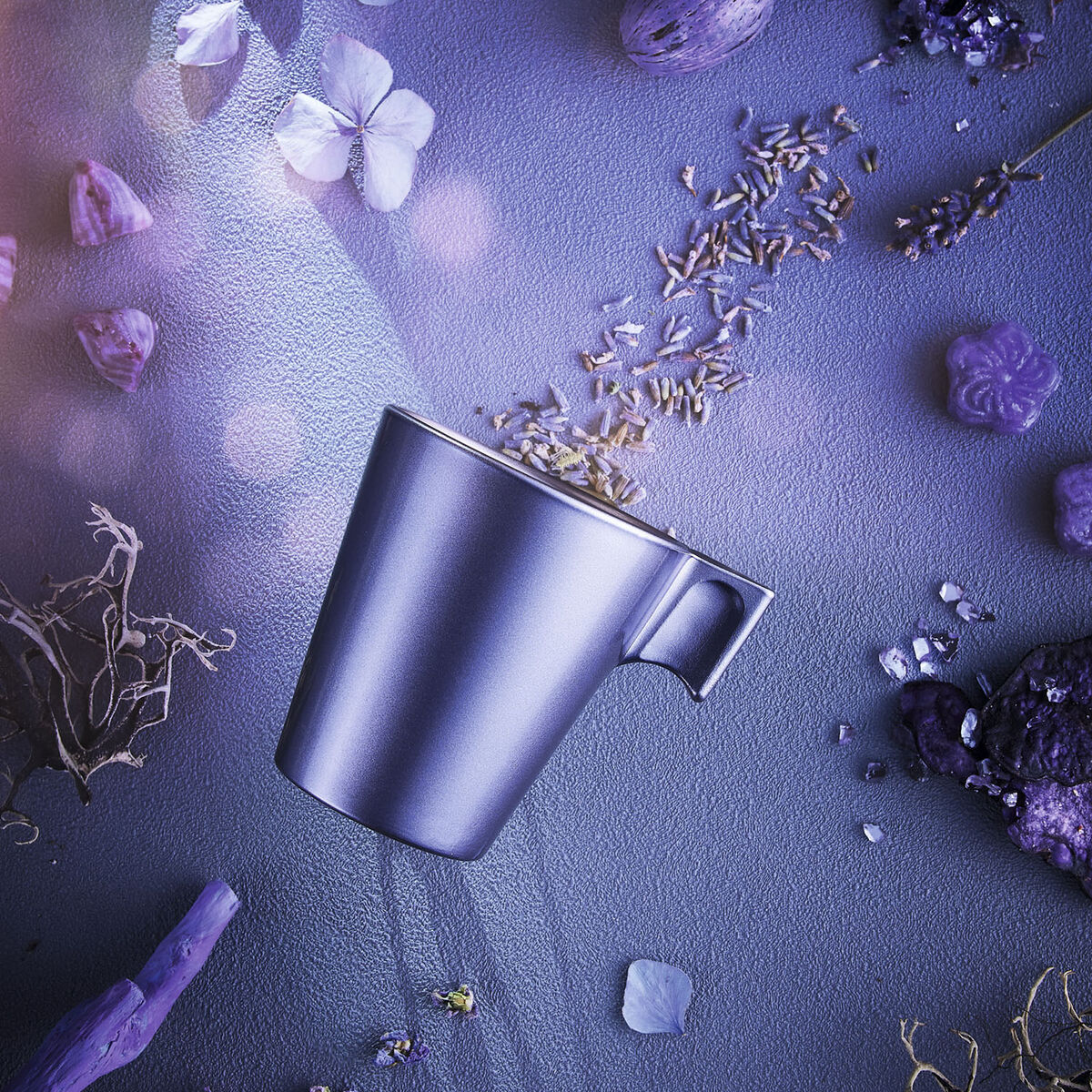 Mugg Luminarc Flashy Purpur 80 ml Glas (24 antal) - 4