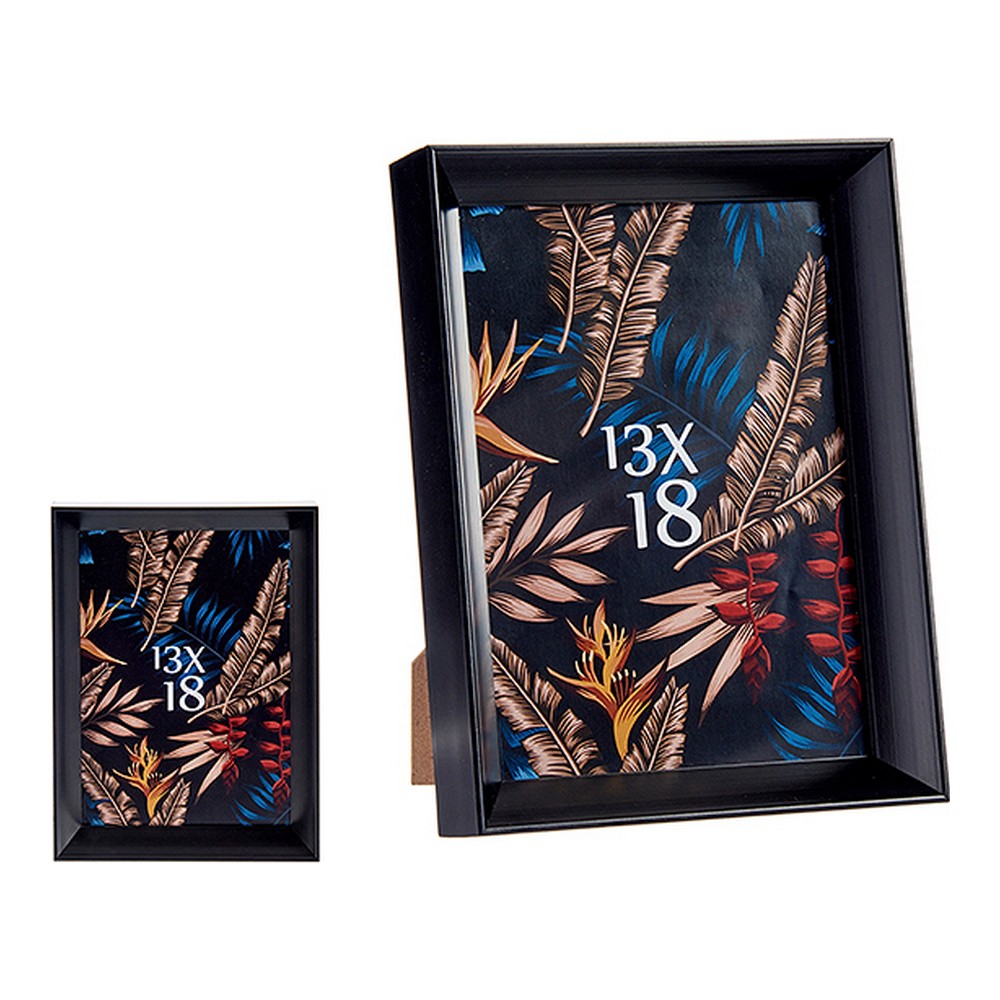 Fotoramar 15,2 x 3,5 x 20,2 cm Svart Plast Glas (15,2 x 3,5 x 20,2 cm) - 2