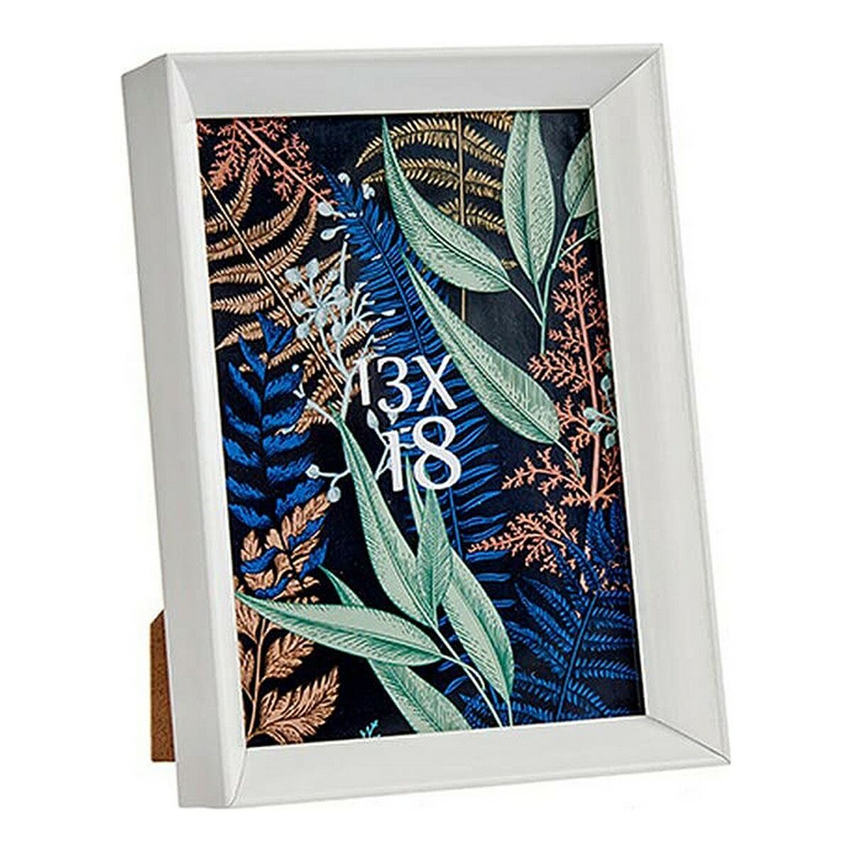 Fotoramar 15,2 x 3,5 x 20,2 cm Vit Plast Glas (15,2 x 3,5 x 20,2 cm) - 3