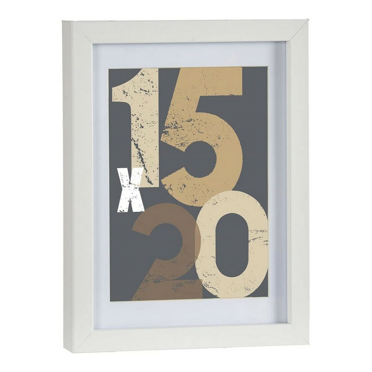 Fotoram för upphängning 88747 Vit Trä MDF (20,5 x 2,5 x 26,5 cm) - 2