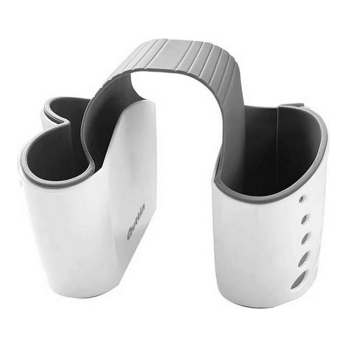 Disksvamphållare Quttin Double Vit 15 x 5,5 x 28 cm - 4