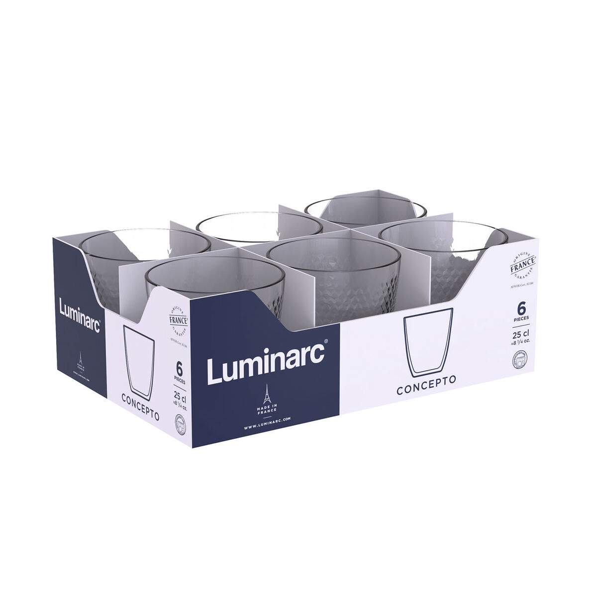 Glas Luminarc Concepto Pampille 250 ml Transparent Glas (24 antal) - 4