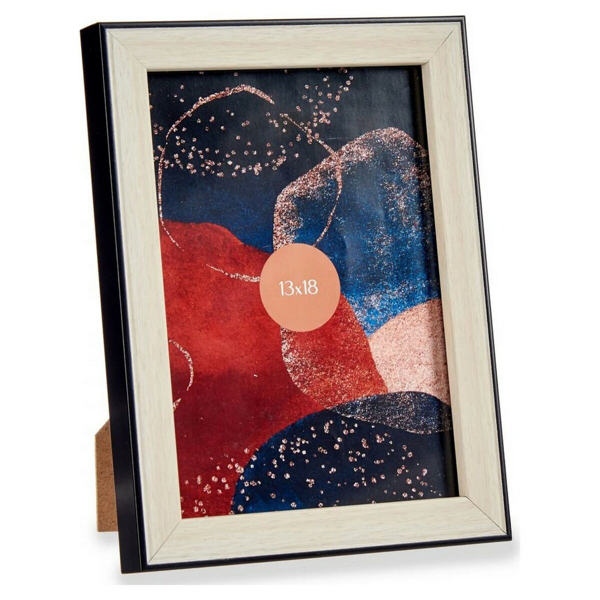Fotoram 91950 Svart 15,6 x 2 x 20,5 cm Brun Plast Glas (1 uds) (15,6 x 2 x 20,5 cm) - 3