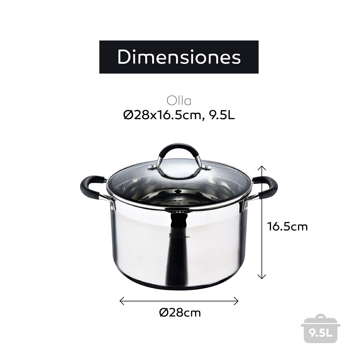 Slowcooker Masterpro bgmp-1506 ø 28 cm (9,5 L) - 2