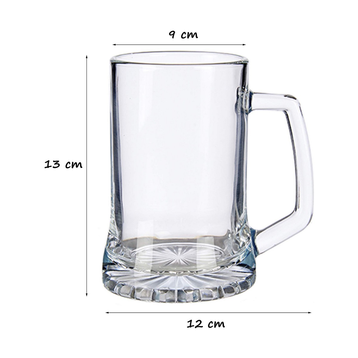 Ölglas 971469 9 x 13 x 12 cm Transparent Glas 380 ml (1 uds) - 3