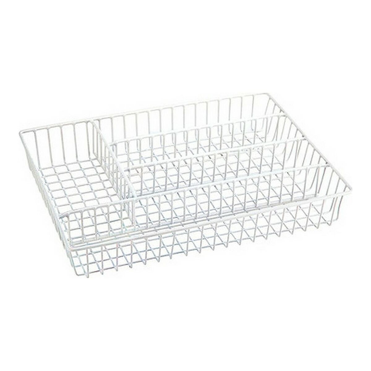 Besticks-sortering Confortime Metall Vit 36 x 26 x 4,5 cm - 2