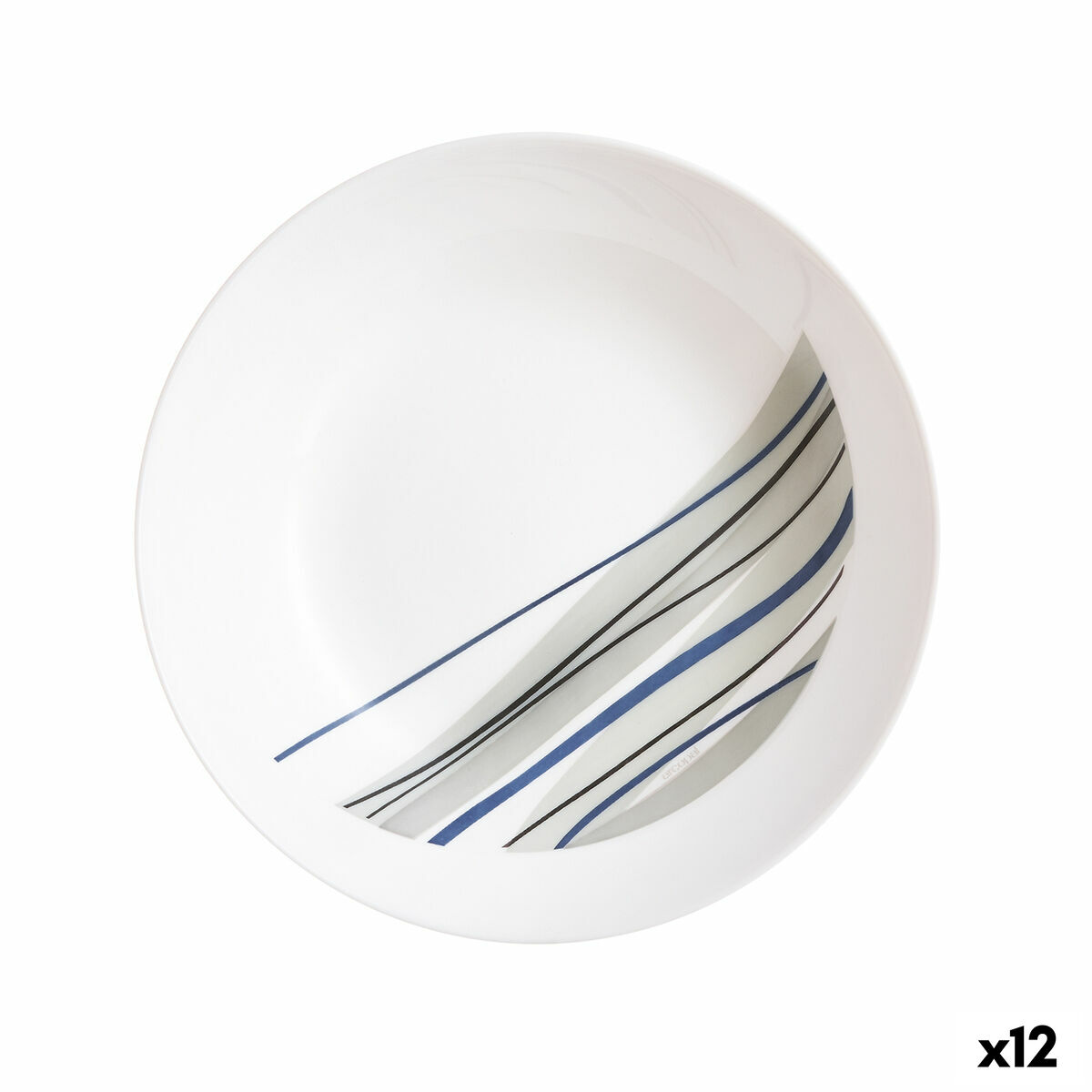 Djup tallrik Arcopal Athenais 20 cm Multicolour Glas (12 antal)