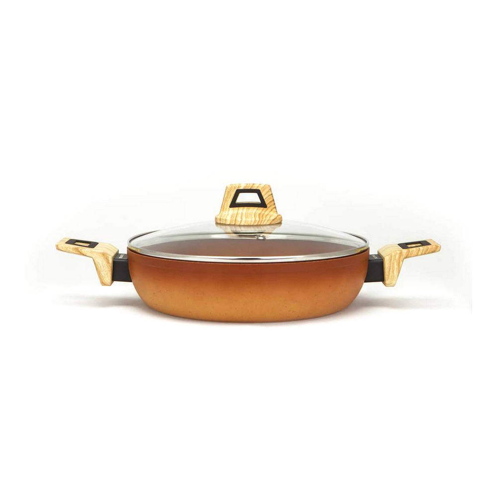 Kastrull med lock Amercook Terrakota n Orange Ø 26 cm - 3