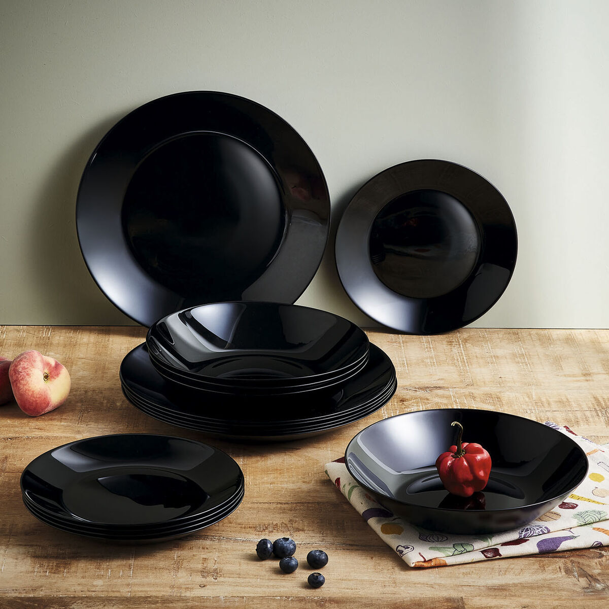 Servissats Arcopal Zelie Black Svart 12 Delar - 2