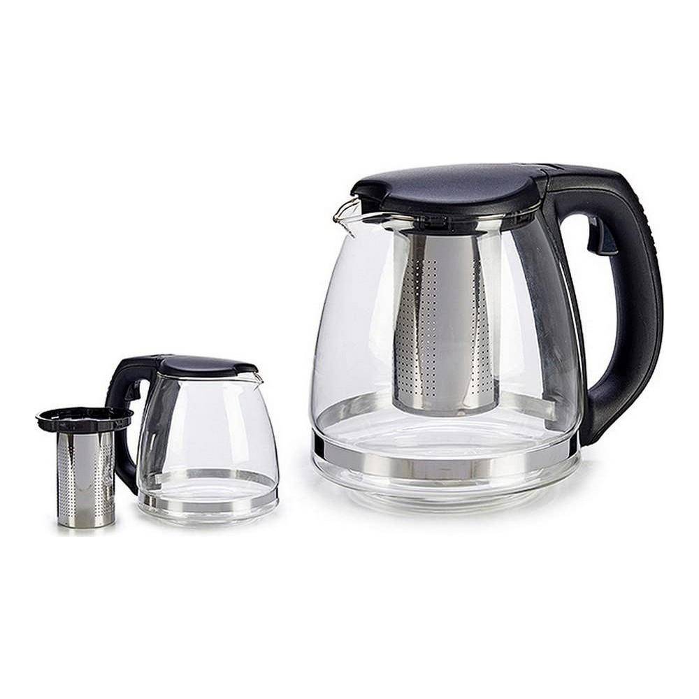 Tekanna Rostfritt stål Plast Glas (1200 ml) - 2