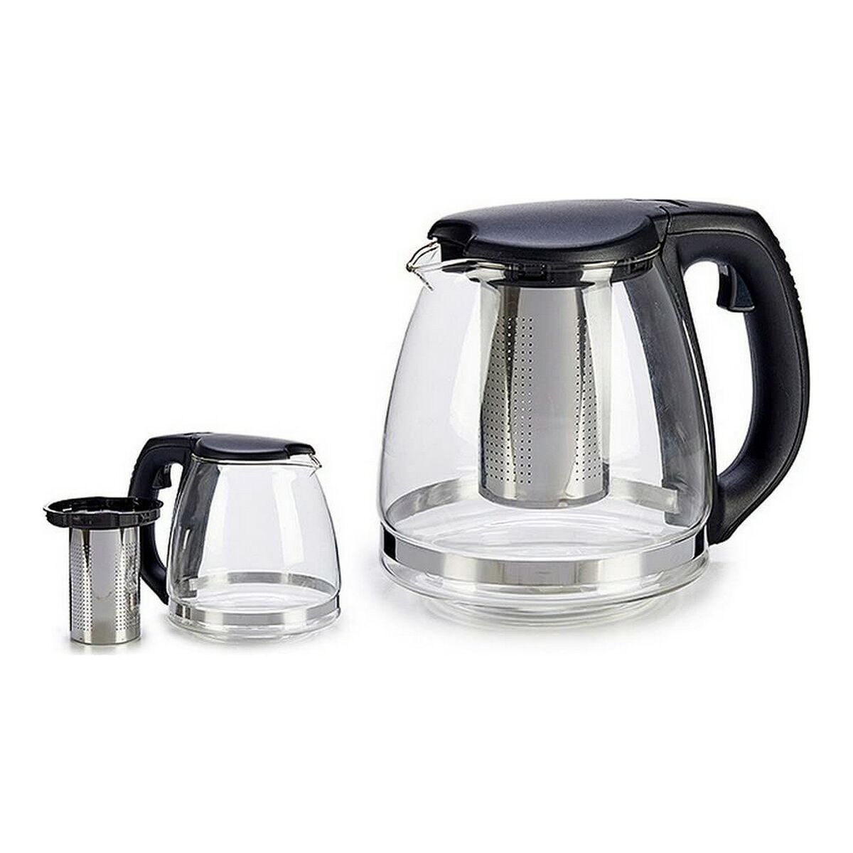 Tekanna Rostfritt stål Plast Glas (1200 ml) - 4