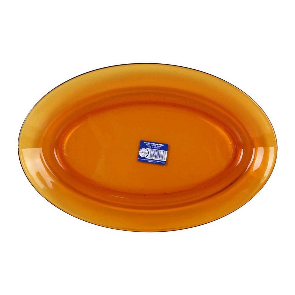 Servingsfat Duralex Picardie Glas Ambra Oval (Ø 36 cm)