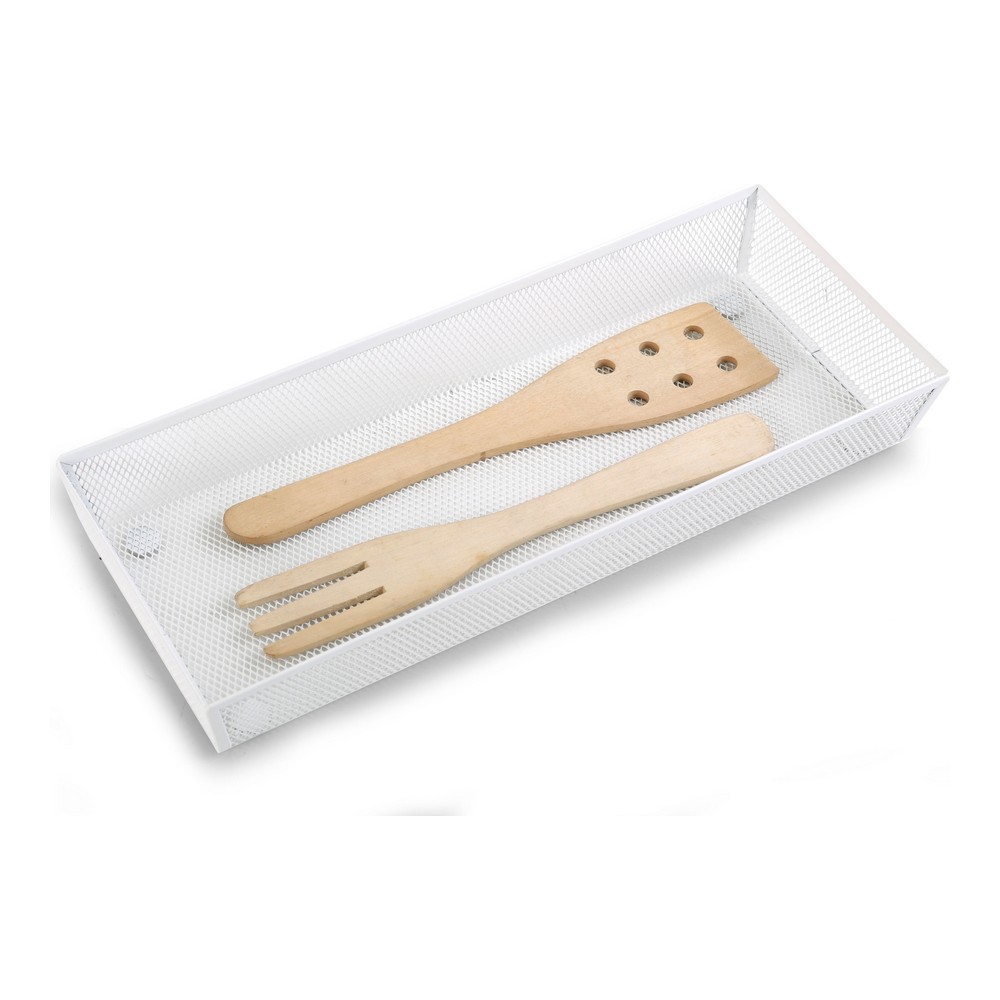 Besticks-sortering Confortime Metall Vit (37,5 x 15,24 x 5,2 cm) - 3