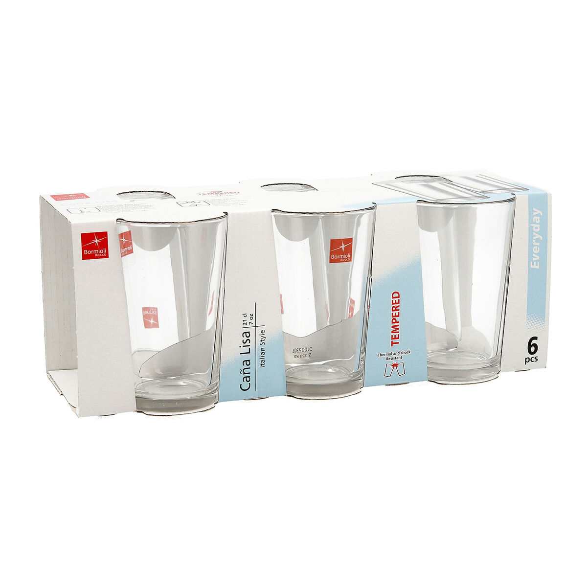 Glasset Bormioli Rocco Öl 6 antal Glas 220 ml