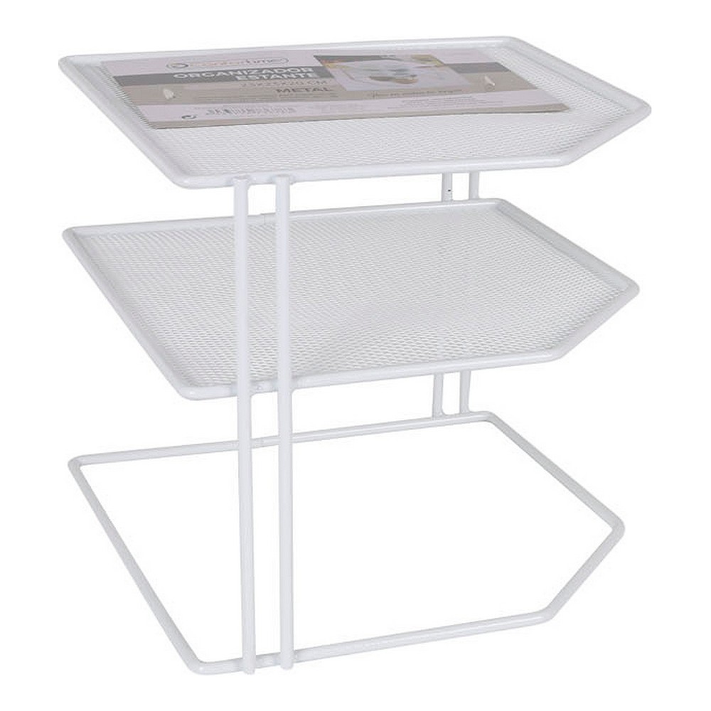 Hyllor Confortime Metall Vit Organiserare 23 x 23 x 20 cm