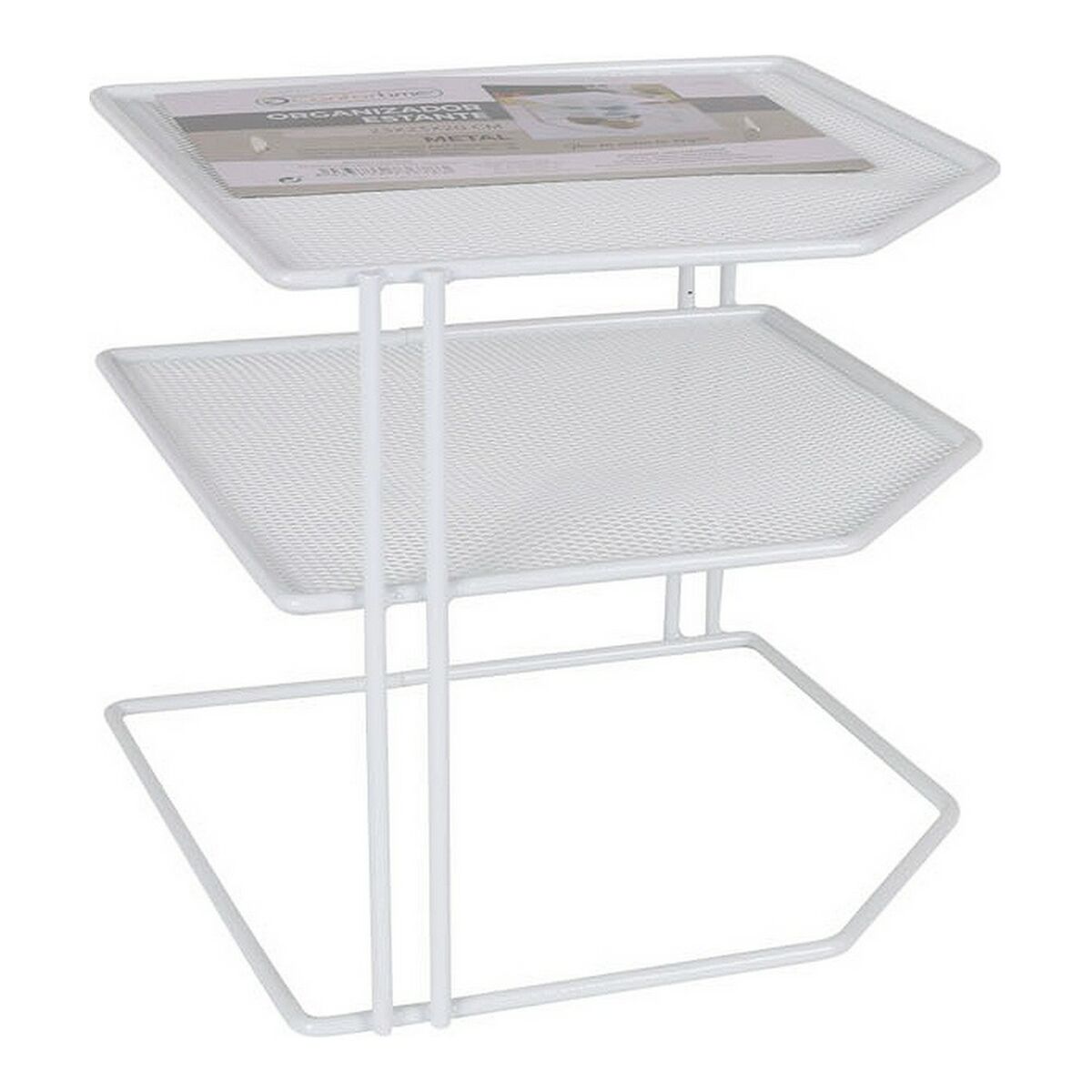 Hyllor Confortime Metall Vit Organiserare 23 x 23 x 20 cm - 3