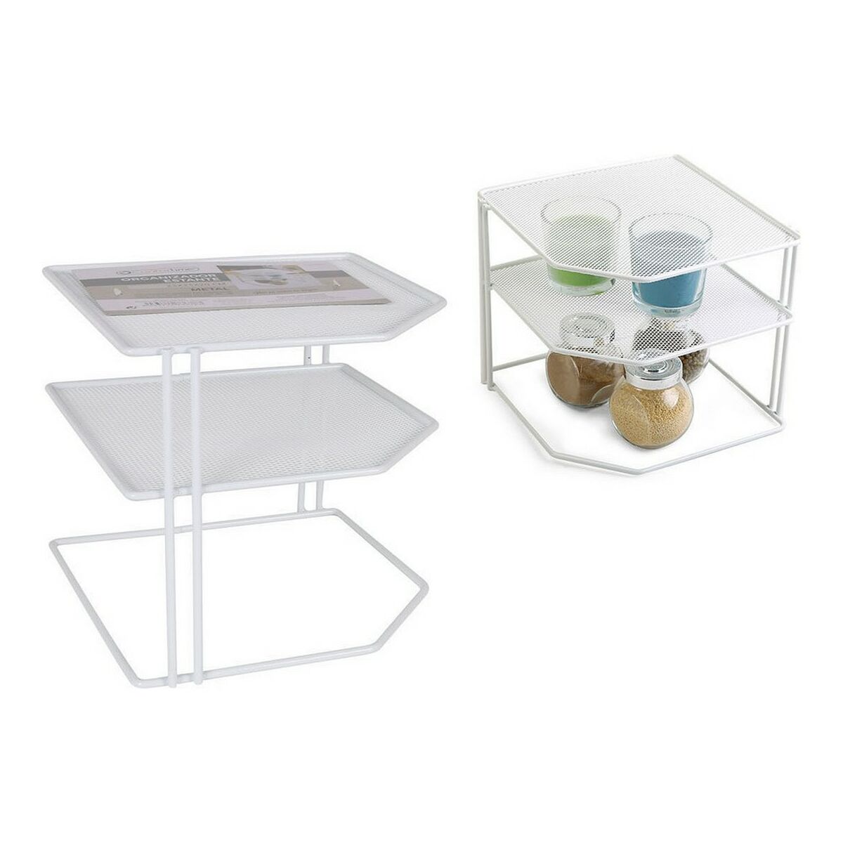 Hyllor Confortime Metall Vit Organiserare 23 x 23 x 20 cm - 4