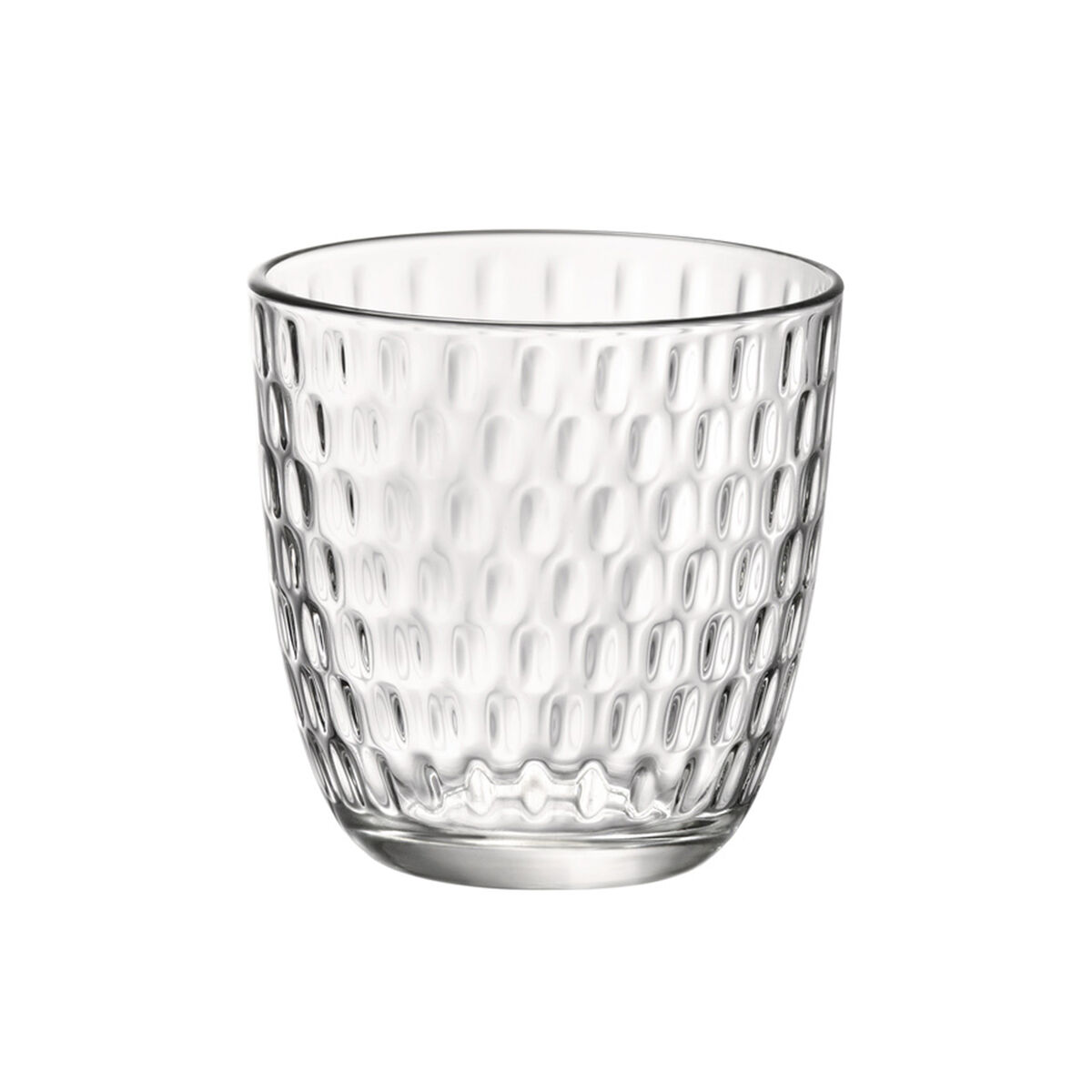 Glasset Bormioli Rocco Slot Transparent 6 antal Med relief Glas 290 ml