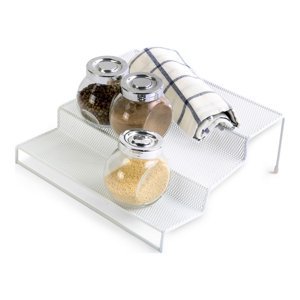 Organiserare Confortime Metall Vit (26,5 x 25 x 9 cm)