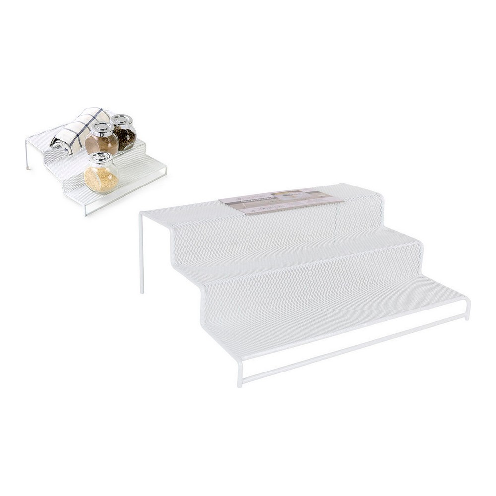 Organiserare Confortime Metall Vit (26,5 x 25 x 9 cm) - 2