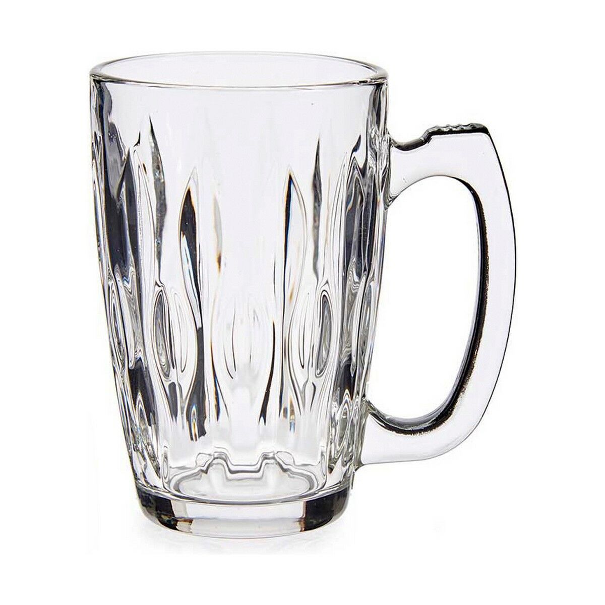 Mugg Abstrakt Transparent Glas 340 ml - 2