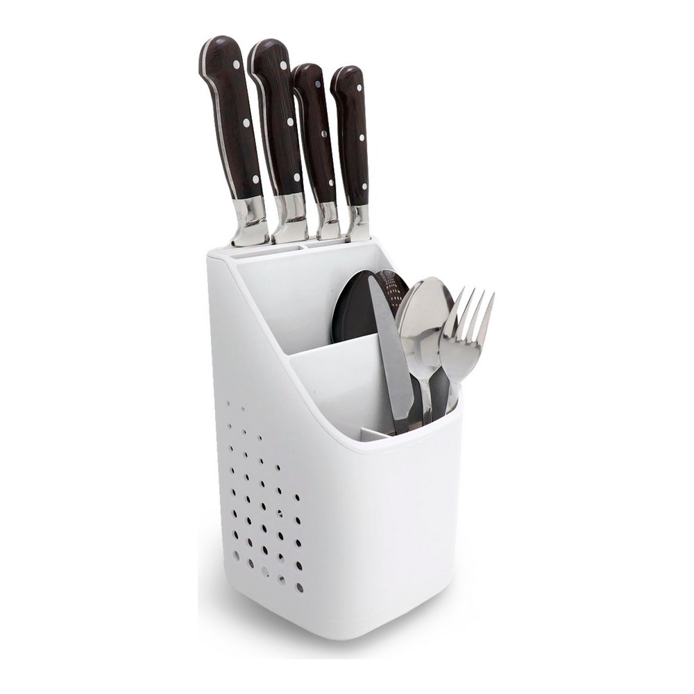 Bestickhållare Quttin Vit Plast (23 x 13,5 x 12,5 cm) - 2